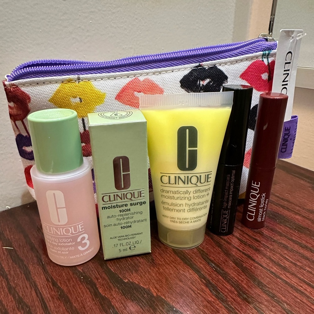 NIB Clinique x Drawbertson Lip Print Sample set
